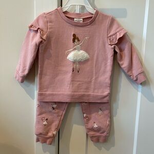 Petit Lem Pink Toddler Sweatshirt